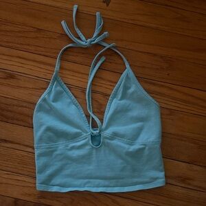 Garage Light Blue/Teal Halter Top